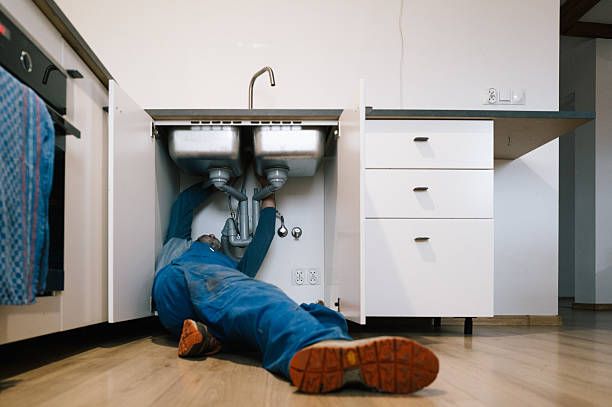 Professional Leak Detection technician working in Apex, NC